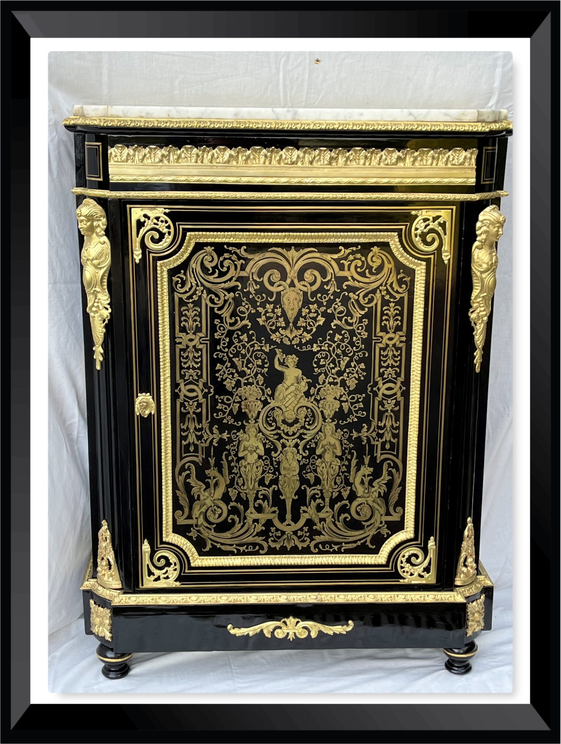 Meuble d'appui marqueterie Boulle Napoléon III