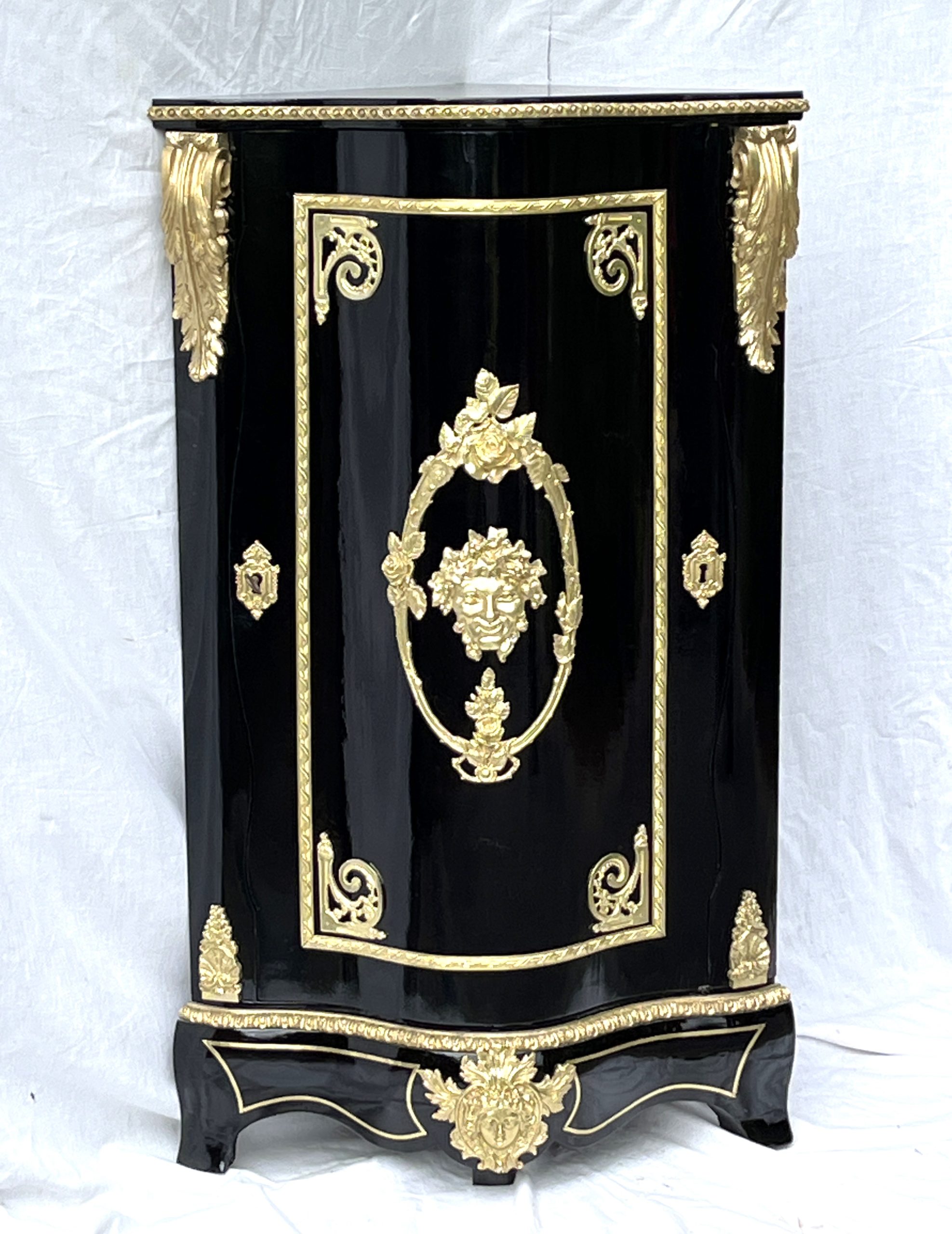 Encoignure bronze marqueterie Boulle Napoleon III