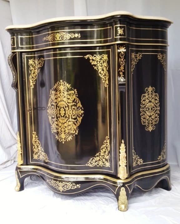 les meubles d’appui 1 porte en marqueterie Boulle
