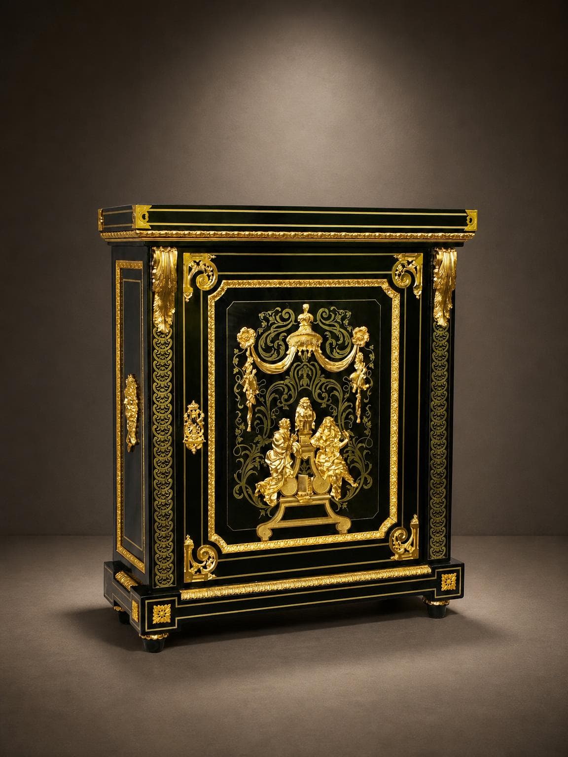 Napoleon III Boulle ceremonial cabinet signed BEFORT Jeune