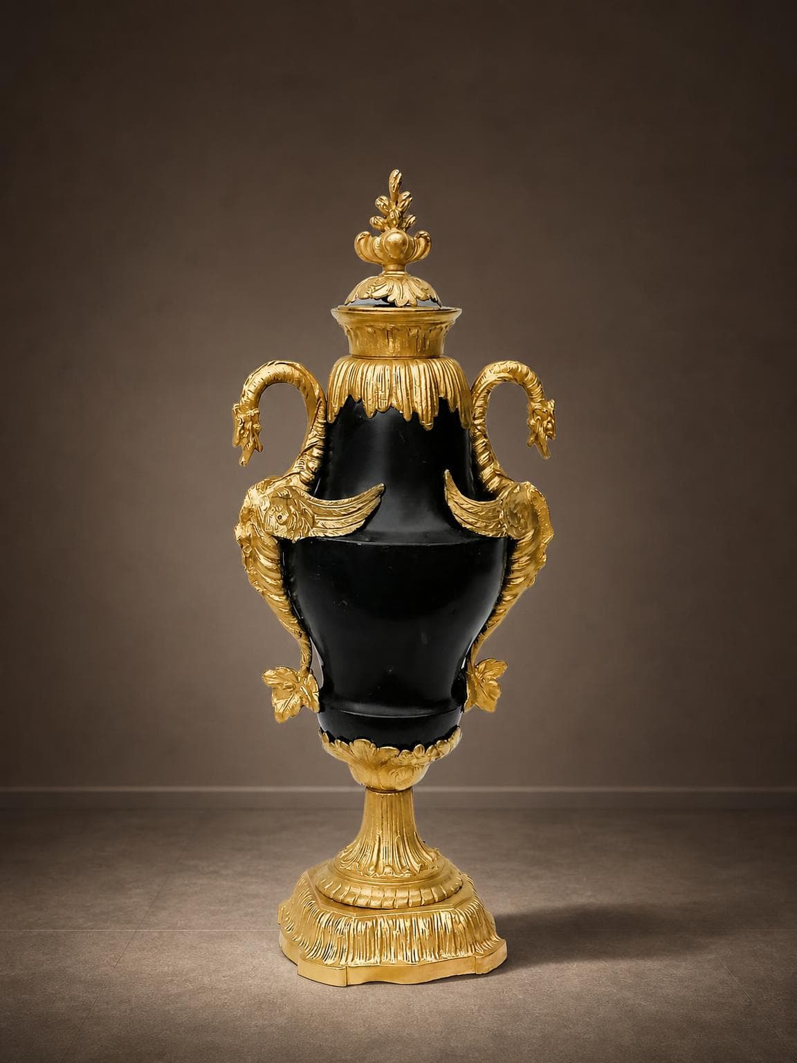 BBA-13 Large Napoleon III cassolette in two bronzes