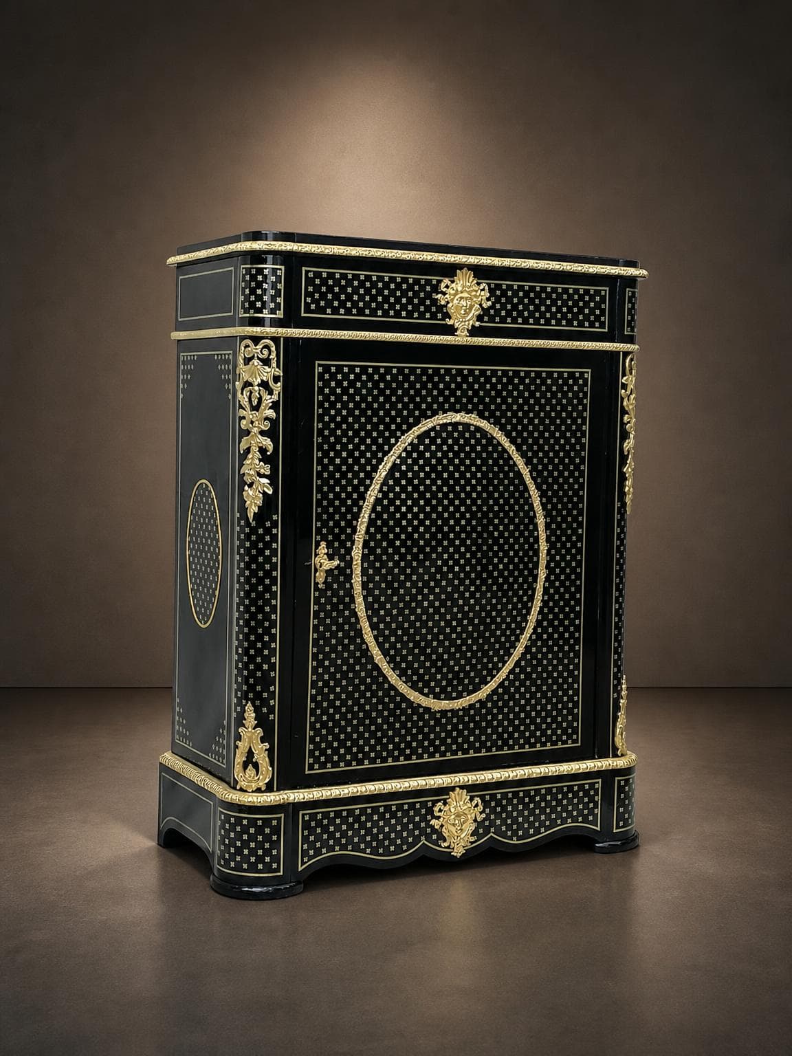 Meuble d’appui Boulle marqueterie à la reine Napoleon III