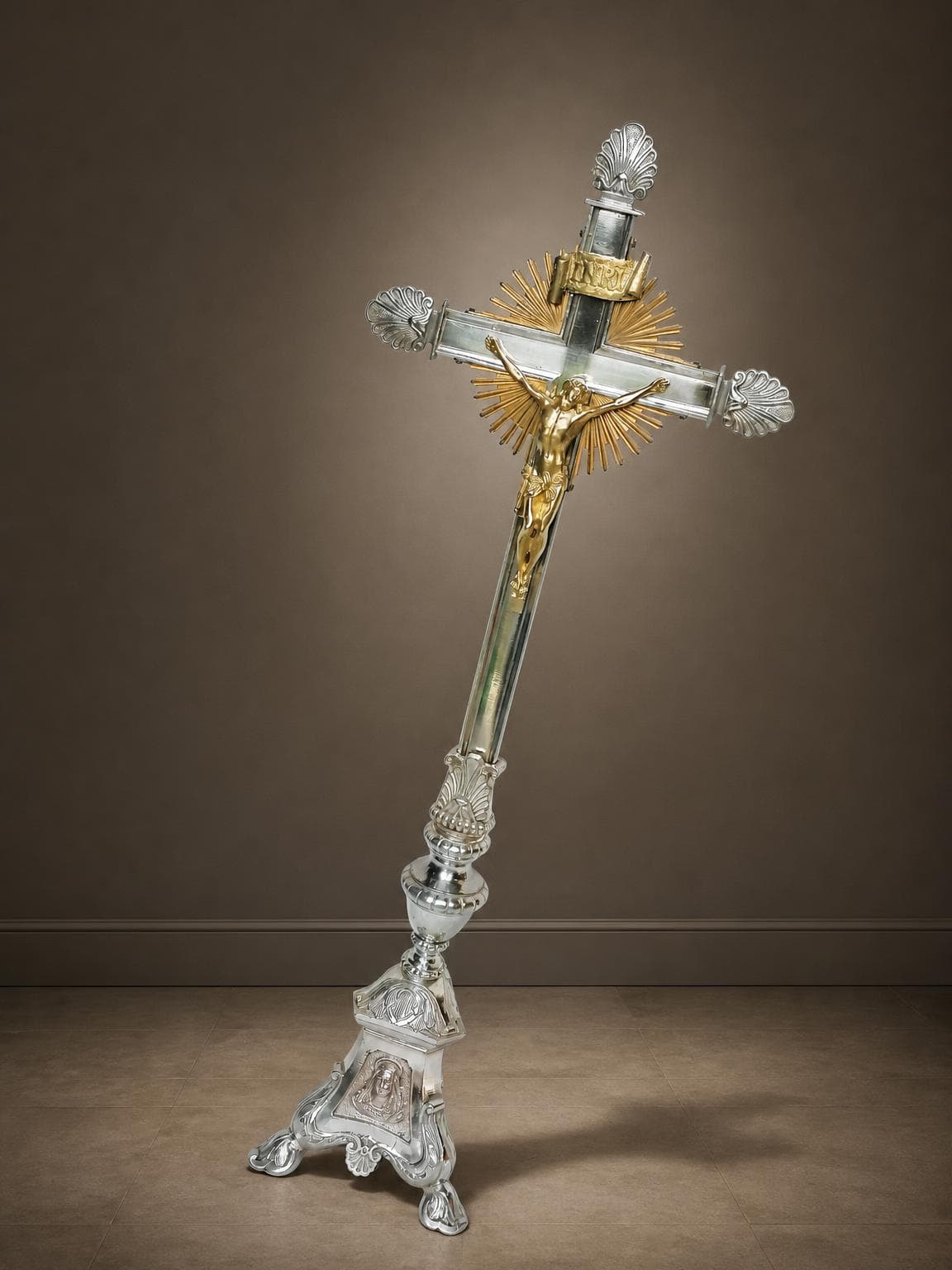 Grand crucifix 2 bronzes Napoleon III