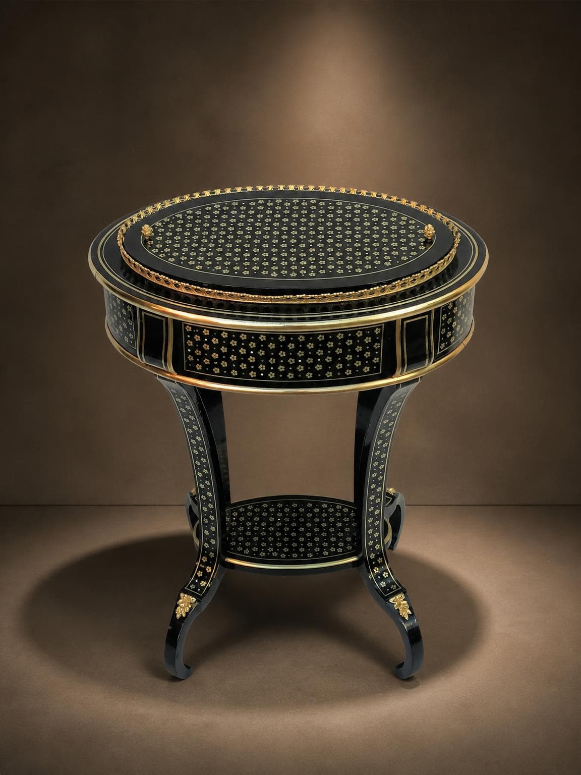 Jardinière sur pied marqueterie Boulle à la reine Napoleon III
