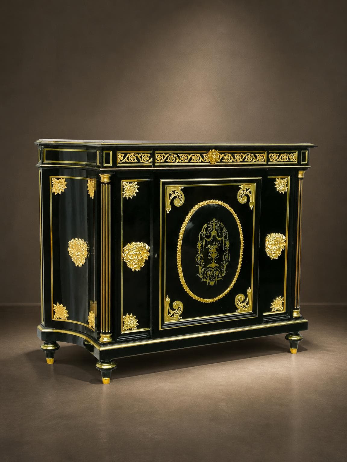 Large Boulle side cabinet, Napoleon III
