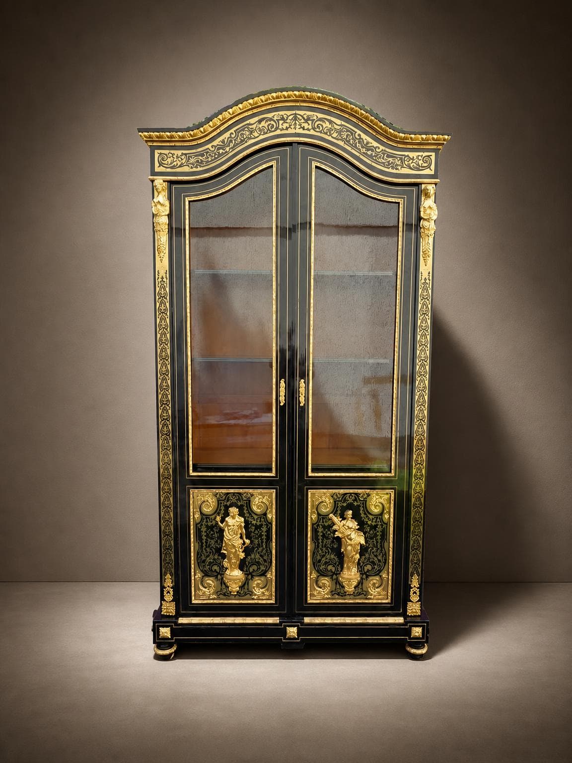 Napoleon III Boulle display cabinet bookcase, BEFORT Jeune